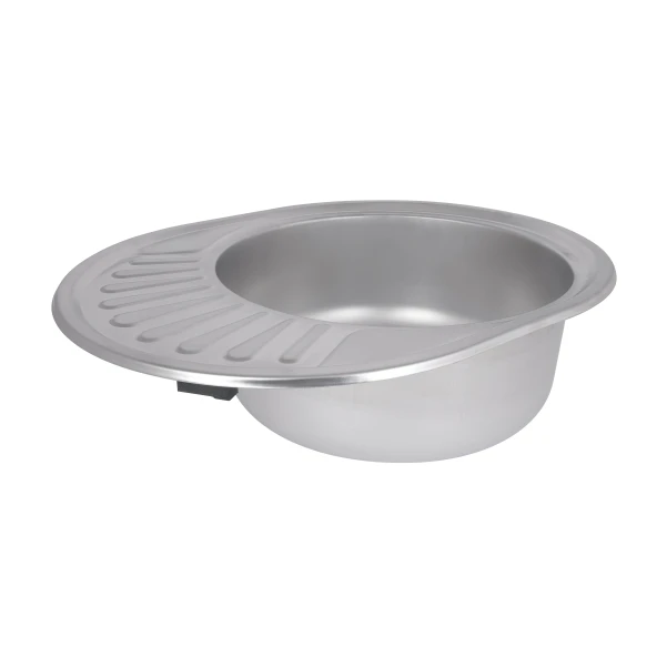 Кухонна мийка Brinex 5745 0,8 мм Satin - 3 фото