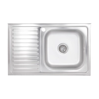 Кухонна мийка Brinex 5080-R 0,8 мм Satin