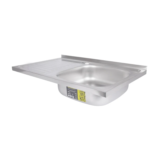 Кухонна мийка Brinex 5080-R 0,8 мм Satin - 3 фото