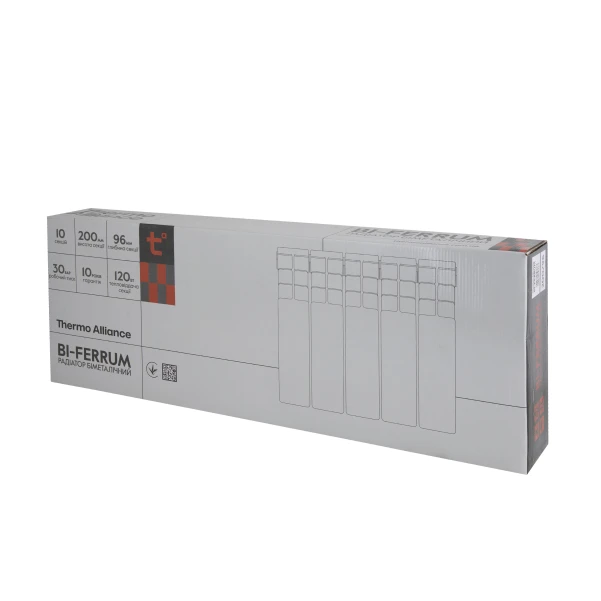 Радиатор биметаллический Thermo Alliance Bi-Ferrum 200/96 0,81 кг - 8 фото