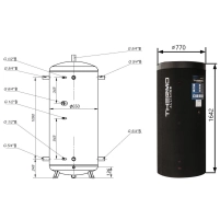Теплоакумулятор Thermo Alliance TA-ТАМ-00 500 з ізоляцією 60 мм - 1 фото