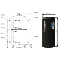 Теплоаккумулятор Thermo Alliance TA-ТАМ-00 750 с изоляцией 60 мм - 1 фото