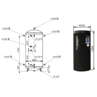 Теплоаккумулятор Thermo Alliance TA-ТАМ-00 1000 с изоляцией 60 мм - 1 фото