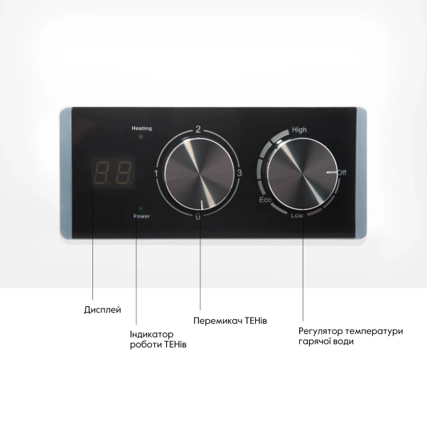 Бойлер Thermo Alliance 30 л плоский горизонтальний, мокрий ТЕН 2 кВт (0,8+1,2) - 5 фото