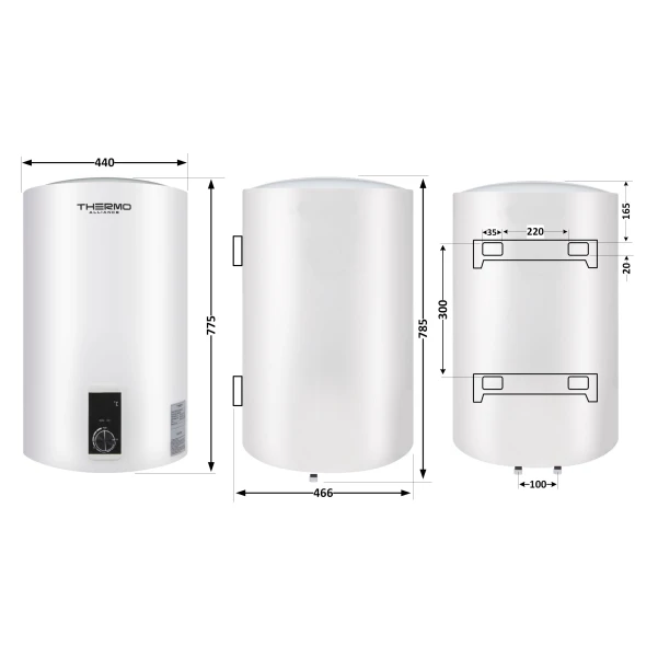 Водонагреватель электрический Thermo Alliance 80 л вертикальный, сухой ТЭН 2,0 кВт D80V20J3(D)K - 1 фото