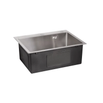 Мойка для кухни интегрированная Lidz Handmade H5045 (LDH5045BRU35383) Brushed Steel 3,0/1,0  мм - 3 фото