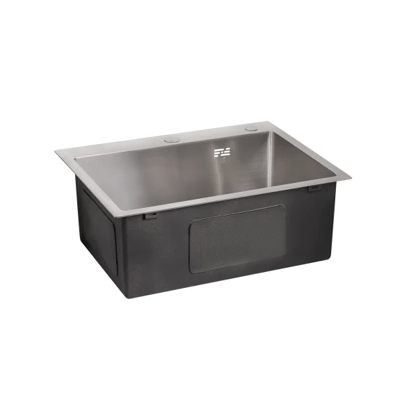 Мойка для кухни интегрированная Lidz Handmade H5045 (LDH5045BRU35383) Brushed Steel 3,0/1,0  мм - 3 фото