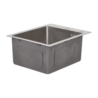 Мойка для кухни интегрированная Lidz Handmade H4050 (LDH4050BRU39258) Brushed Steel 3,0/1,0 мм - 3 фото