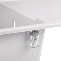 Кухонна мийка Lidz 790x495/230 WHI-01 - 4 фото