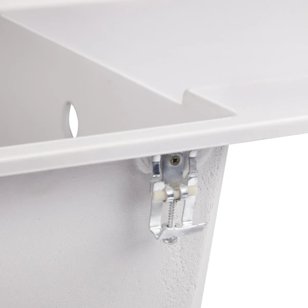 Кухонна мийка Lidz 790x495/230 WHI-01 - 4 фото