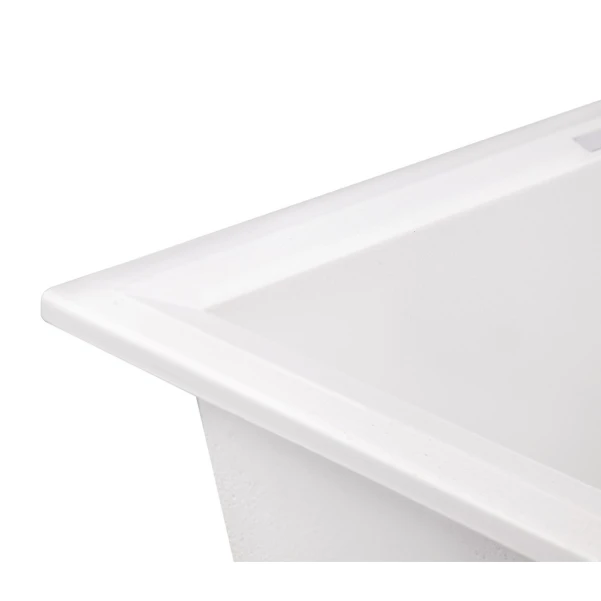 Кухонна мийка Lidz 790x495/230 WHI-01 - 6 фото