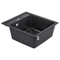 Кухонная мойка Lidz 460х515/200 BLA-03 (LIDZBLA03460515200) - 3 фото