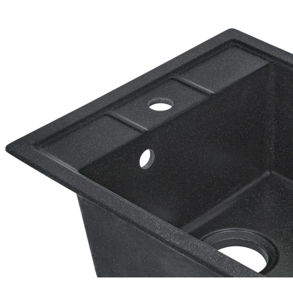 Кухонная мойка Lidz 460х515/200 BLA-03 (LIDZBLA03460515200) - 4 фото