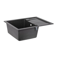 Кухонна мийка Lidz 650x500/200 GRF-13 (LIDZGRF13650500200) - 3 фото
