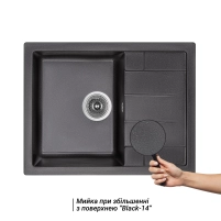 Кухонна мийка Lidz 650x500/200 BLM-14 (LIDZBLM14650500200) - 2 фото