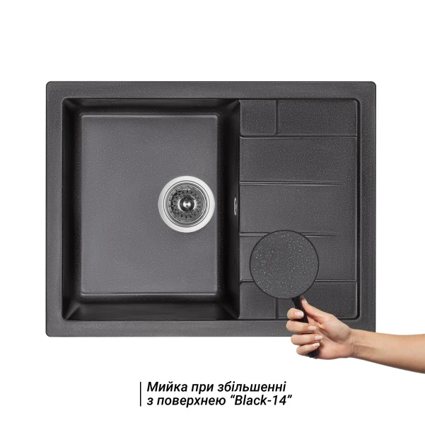 Кухонна мийка Lidz 650x500/200 BLM-14 (LIDZBLM14650500200) - 2 фото