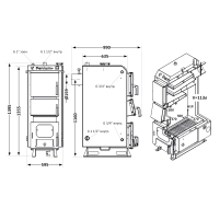Котел твердопаливний сталевий Thermo Alliance Ferrum Plus V 5.0 FSF+ 30 - 1 фото