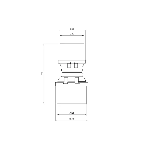 Муфта пресс Icma 32х26 №400 - 1 фото