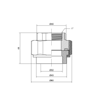 Сгон "Американка" PPR Thermo Alliance 32х1" ВР - 1 фото