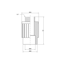 Муфта PPR Thermo Alliance 20х1/2" НР - 1 фото