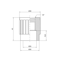 Муфта PPR Thermo Alliance 25х1/2" ВР - 1 фото