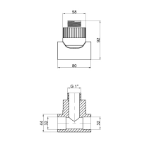 Тройник PPR Thermo Alliance 32х1"х32 НР - 1 фото