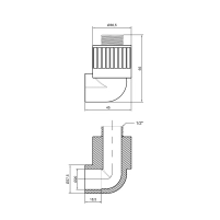 Кутик PPR Thermo Alliance 20х1/2" ЗР - 1 фото