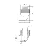 Кутик PPR Thermo Alliance 32х1" ЗР - 1 фото