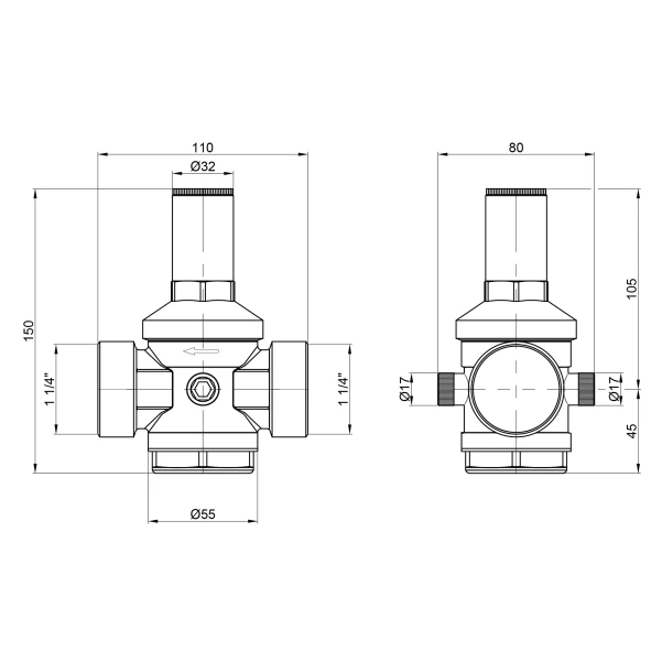 Редуктор Icma 1" 1/4 №246 - 1 фото