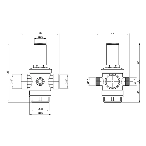 Редуктор Icma 3/4" №246 - 1 фото