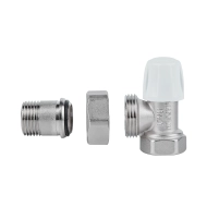 Кран радіаторний Icma 1/2" кутовий без ручки №805 - 3 фото
