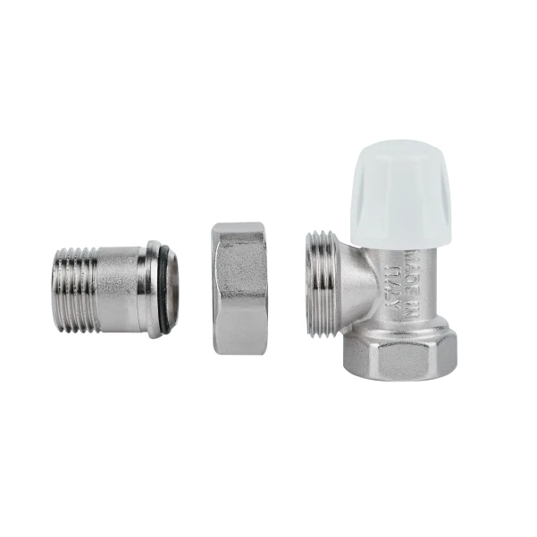 Кран радіаторний Icma 1/2" кутовий без ручки №805 - 3 фото