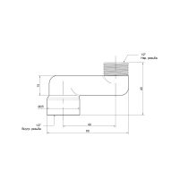 Эксцентрик радиаторный Icma 1/2"х4 см №720 - 1 фото