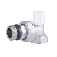 Кран радіаторний Icma 3/4" з антипротіканням кутовий без ручки №805+940