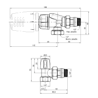 Термокомплект Icma 1/2" с антипротечкой №KIT_1100+878-940+805-940 - 1 фото