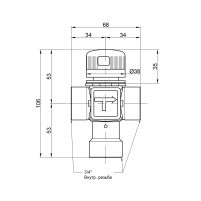 Смеситель термостатический Icma 3/4" №143 - 1 фото