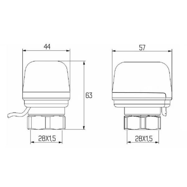 Сервопривод Icma 220V тип закрытый №983 (NC) - 1 фото