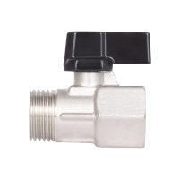 Кран шаровой "мини" Thermo Alliance Forte 1/2" ВНР SF266W15 - 3 фото
