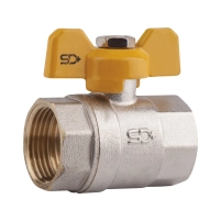 Кран шаровой Thermo Alliance Base 1/2" ВР для газа (бабочка) SD602G15