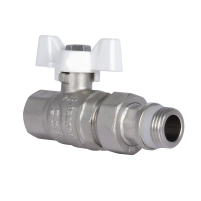 Кран шаровой "Американка" Thermo Alliance Forte 1/2" с антипротечкой прямой SF222W15 - 4 фото