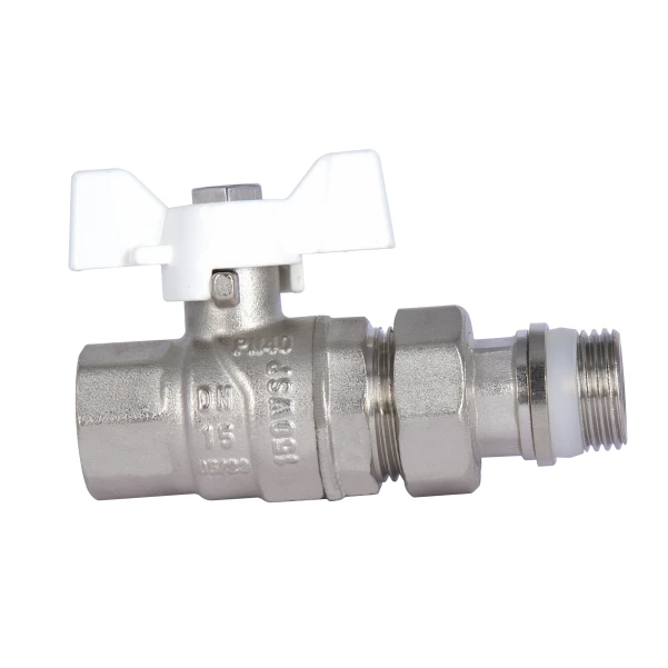 Кран шаровой "Американка" Thermo Alliance Forte 1/2" с антипротечкой прямой SF222W15 - 3 фото