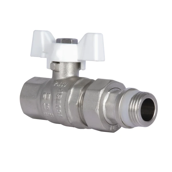 Кран шаровой "Американка" Thermo Alliance Forte 1/2" с антипротечкой прямой SF222W15 - 4 фото