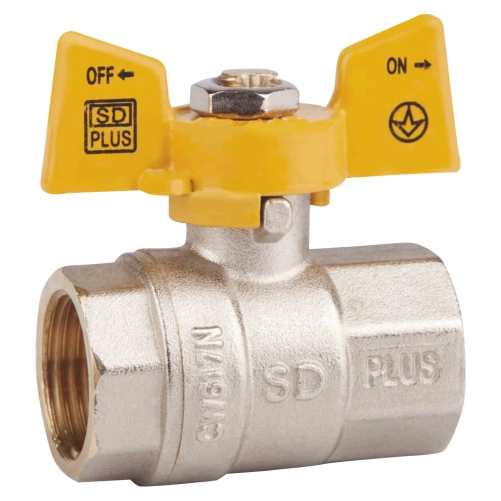 Кран кульовий Thermo Alliance Standart 1" ВР для газу (метелик) SD602NG25PN40
