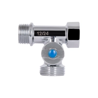 Кран приладовий кульовий Thermo Alliance Standart 1/2"х3/4"х1/2" ЗЗВ SD186W152015 - 3 фото