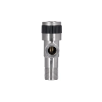 Кран кутовий Thermo Alliance Standart 1/2"ЗЗ нерж., з керам. буксою TAS345W1515SS - 3 фото