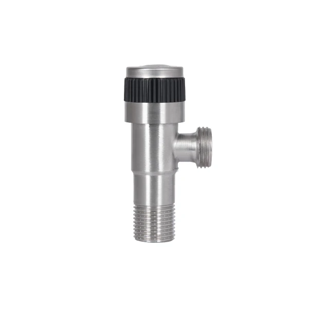 Кран кутовий Thermo Alliance Standart 1/2"ЗЗ нерж., з керам. буксою TAS345W1515SS - 4 фото