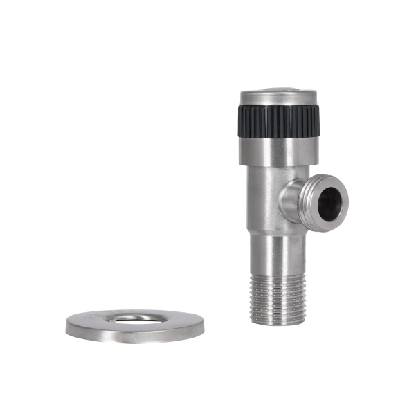 Кран кутовий Thermo Alliance Standart 1/2"ЗЗ нерж., з керам. буксою TAS345W1515SS - 6 фото