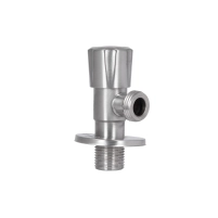 Кран угловой Thermo Alliance Standart 1/2"НН нерж., с керам. буксой TAS347W1515SS - 2 фото