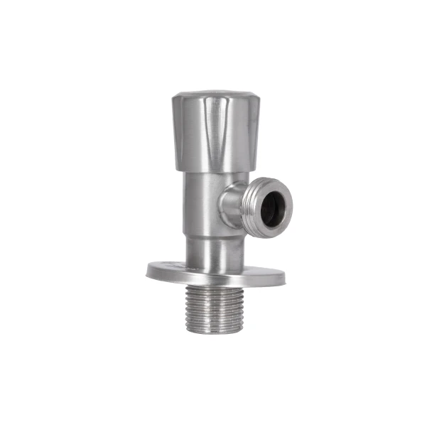 Кран угловой Thermo Alliance Standart 1/2"НН нерж., с керам. буксой TAS347W1515SS - 2 фото