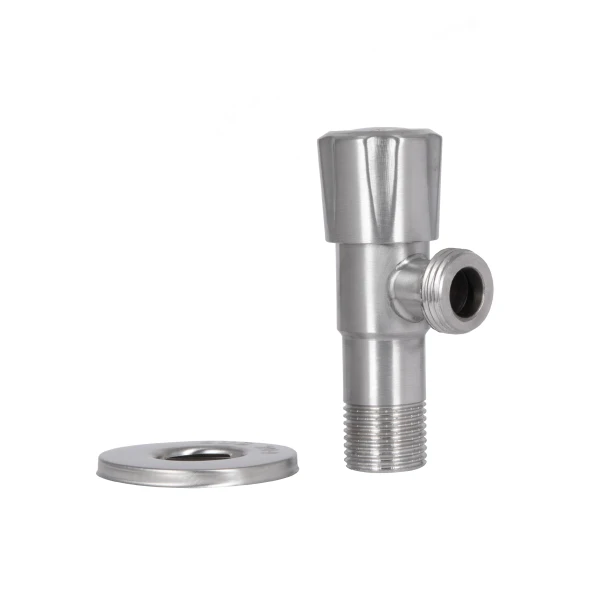 Кран угловой Thermo Alliance Standart 1/2"НН нерж., с керам. буксой TAS347W1515SS - 6 фото